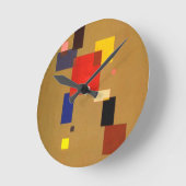 Horloge Ronde Kandinsky Treize Rectangles peinture Abstraite (Angle)