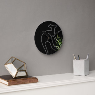 Horloge Ronde Kangaroo
