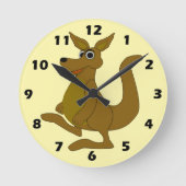 Horloge Ronde Kangaroo Design (Recto)