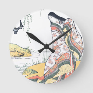 Horloge Ronde Kanjo : Madame de cour