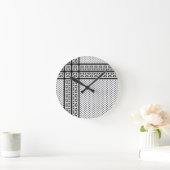 Horloge Ronde Keffiyeh Symbol of Palestine Resistance Pattern (Maison)