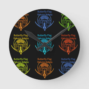 Horloge Ronde Kenya Hakuna Matata