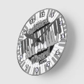 Horloge Ronde Keyboard Wizard clock (Angle)