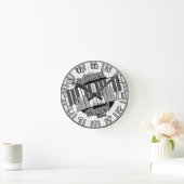 Horloge Ronde Keyboard Wizard clock (Maison)