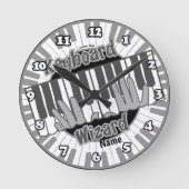 Horloge Ronde Keyboard Wizard  clock (Recto)