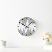Horloge Ronde Khaki triangles (Maison)