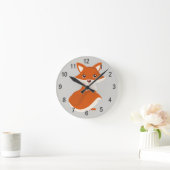 Horloge Ronde Kid's Clock Cute Woodland (Maison)