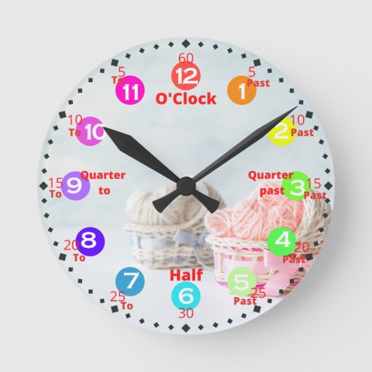 Horloge Ronde Kids Time Learning  Round Clock (Recto)