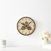 Horloge Ronde Kitchen Coffee clock (Maison)