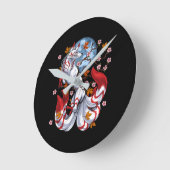 Horloge Ronde Kitsune japanese Fox (Angle)