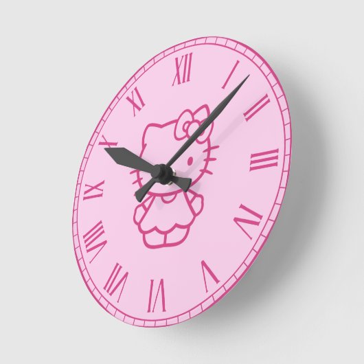 Horloge Ronde Kitty (Angle)