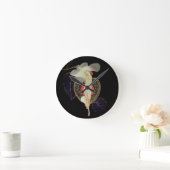 Horloge Ronde Klimt-Inspired Surreal Collage (Maison)