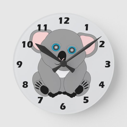Horloge Ronde Koala Bear Design (Recto)