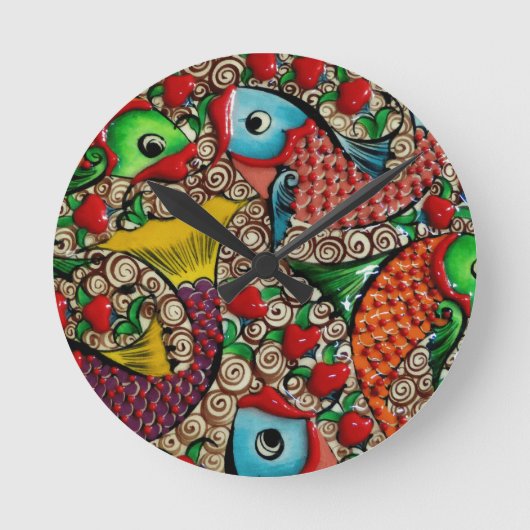 Horloge Ronde Koi Fish (Recto)