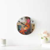 Horloge Ronde krähender Hahn (Maison)