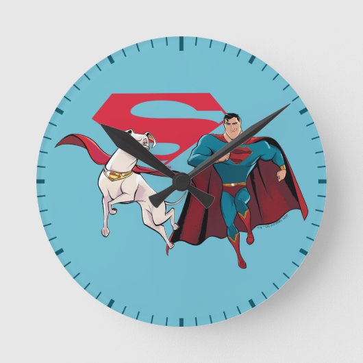 Horloge Ronde Krypto et Superman (Recto)