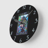 Horloge Ronde LA Art Wall Clock (Angle)