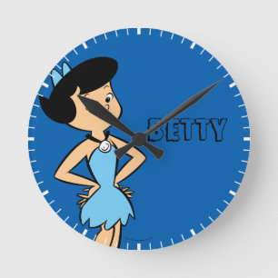 Horloge Ronde La blocaille des Flintstones   Betty