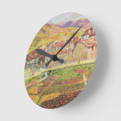 Horloge Ronde La campagne (Angle)