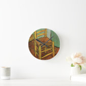 Horloge Ronde La chaise de Vincent avec son tuyau par Vincent va (Maison)