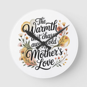 Horloge Ronde La chaleur qui éloigne le froid est l'amour de la