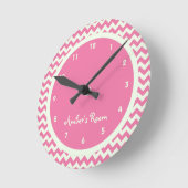 Horloge Ronde La chambre à coucher personnalisée pour enfant Che (Angle)