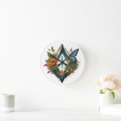 Horloge Ronde la chanson de la forêt-2 (Maison)