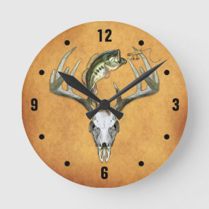 Horloge Ronde La chasse rustique