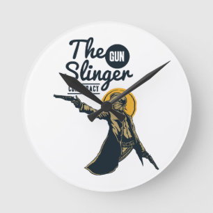 Horloge Ronde la conspiration de l'arme à feu