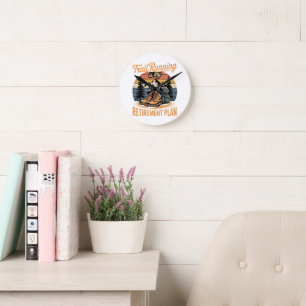 Horloge Ronde La course sur sentier est mon plan de retraite