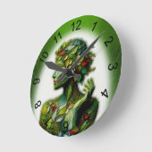 Horloge Ronde La Dame Verte (Angle)