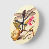 Horloge Ronde La faune de la libellule (Angle)