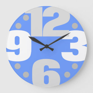 Horloge Ronde La Grande Époque - bleu