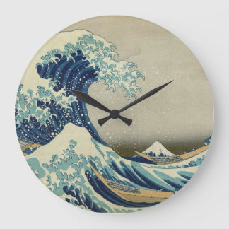 Horloge Ronde La grande vague outre de Kanagawa