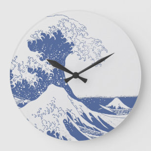 Horloge Ronde La grande vague outre de Kanagawa (神奈川沖浪
