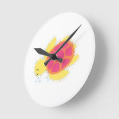 Horloge Ronde La jolie tortue de mer (Angle)