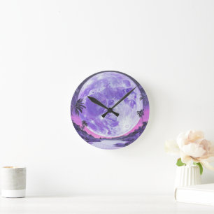 Horloge Ronde "La Lune impossible"-