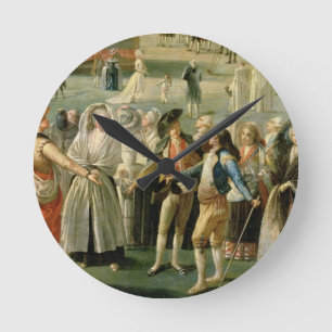 Horloge Ronde La montée d'une montgolfière à Madrid, détail