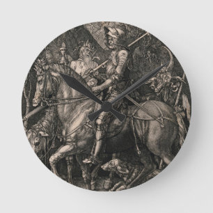 Horloge Ronde La mort du chevalier et le diable Albrecht Durer