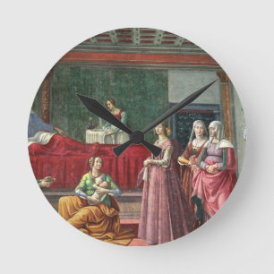 Horloge Ronde La naissance de St John le baptiste (fresque)