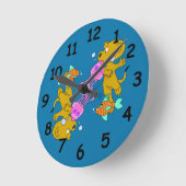 Horloge Ronde La natation de Ferald (Angle)