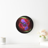 Horloge Ronde La nébuleuse de l'oeil du chat (Maison)