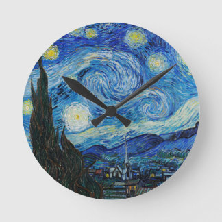 Horloge Ronde La nuit étoilée de Vincent Van Gogh