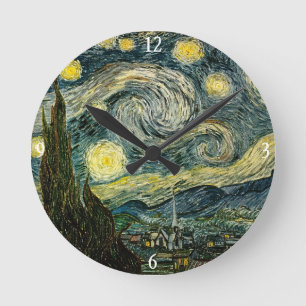 Horloge Ronde La nuit étoilée de Vincent van Gogh (1889)