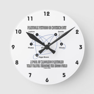 Horloge Ronde La physique de particules n'est rien mais une
