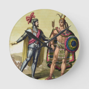 Horloge Ronde La rencontre entre Hernando Cortes (1485-1547)