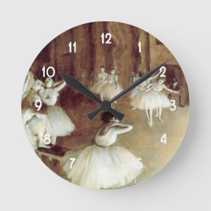 Horloge Ronde La répétition de Degas sur scène