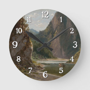 Horloge Ronde La rivière Dunajec dans les montagnes Pieniny