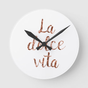 Horloge Ronde La rose Dolce Vita d'or