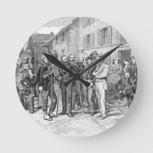 Horloge Ronde La salle de club de Zermatt en 1864, "de la monté